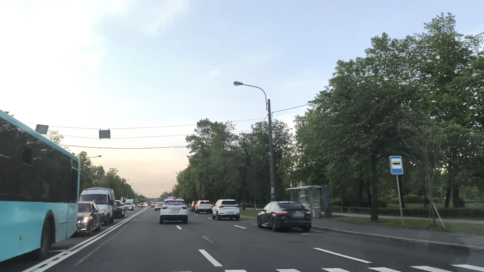 Маршрут «Большая Охта — Полюстрово», 0,5 км