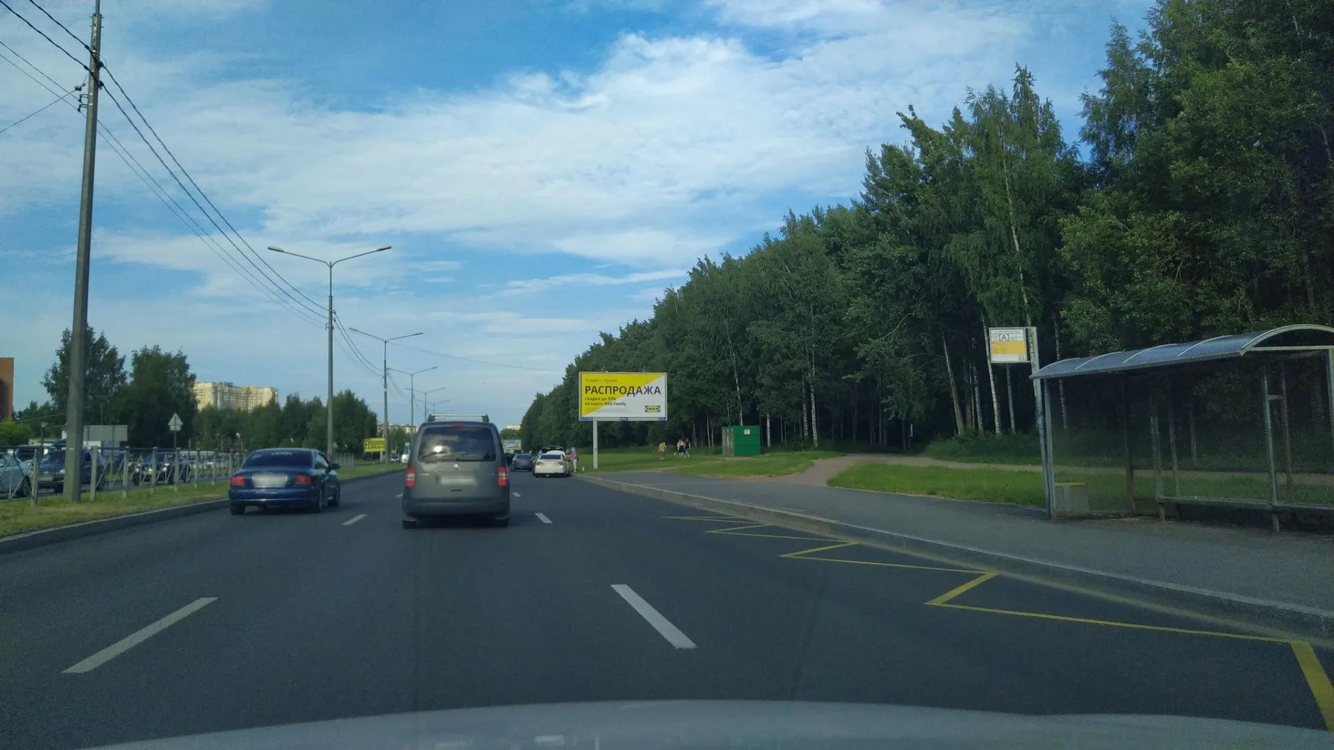 Маршрут «Комендантский проспект — Мурино», 21,5 км
