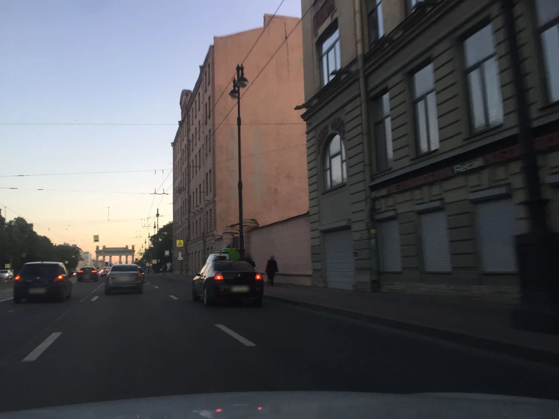 Маршрут «Набережная Фонтанки — Урицк», 0,8 км