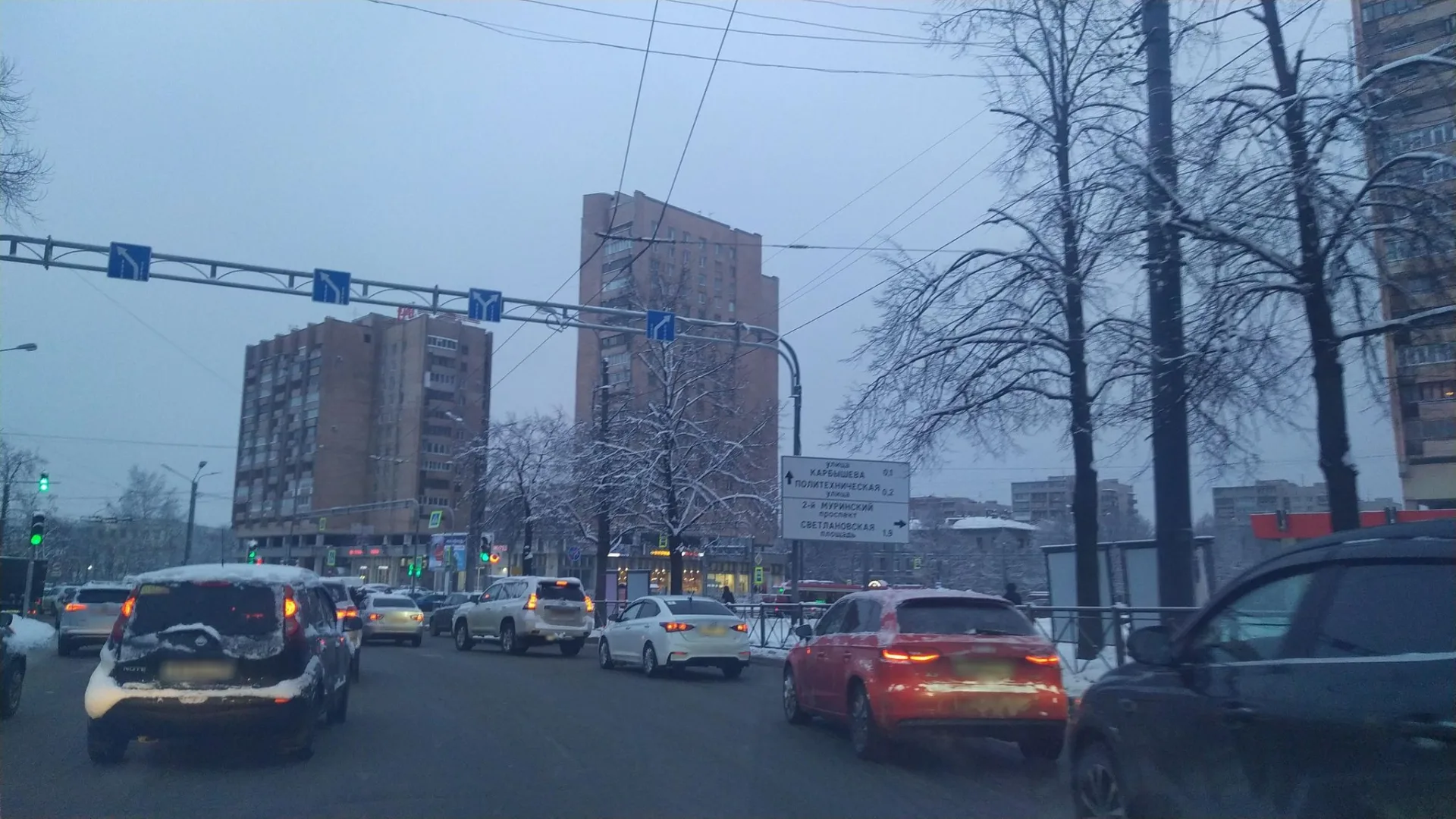 Маршрут «Пискарёвка — Парголово», 0,7 км