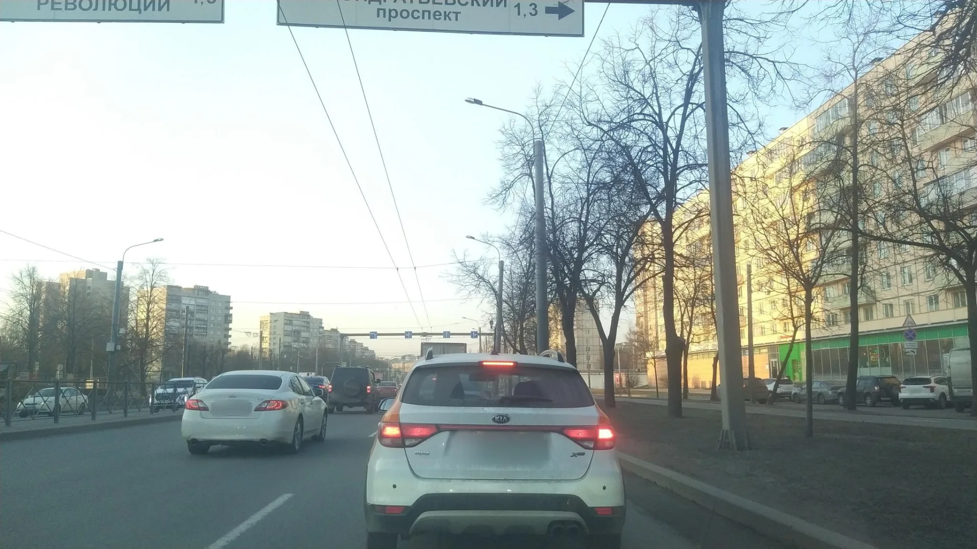 Маршрут «Полюстрово — Большая Охта», 1,3 км