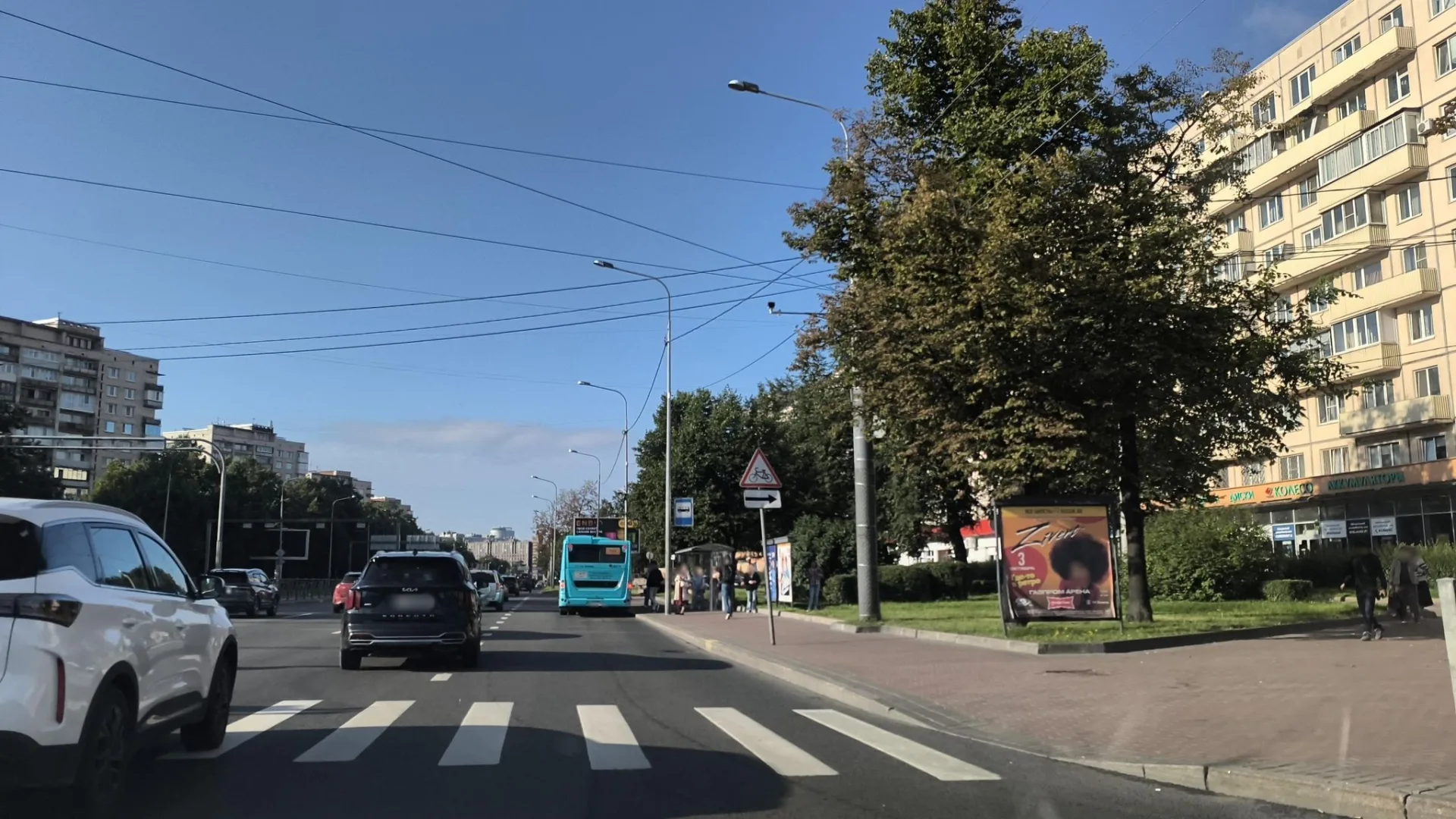 Маршрут «Полюстрово — Малая Охта», 1,5 км