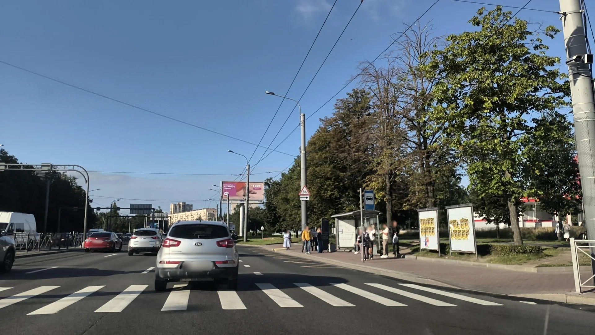 Маршрут «Полюстрово — Обухово», 1,0 км