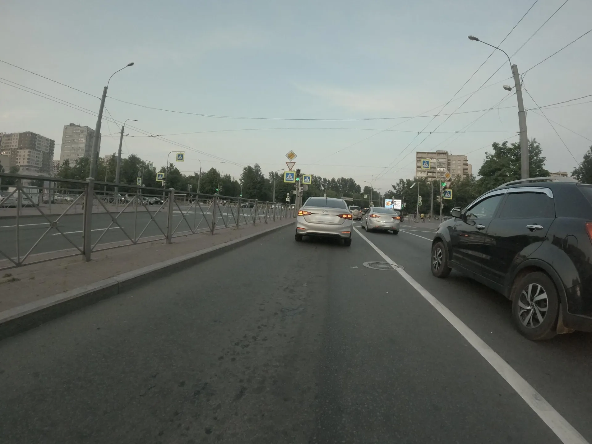 Маршрут «Полюстрово — Обухово», 1,5 км