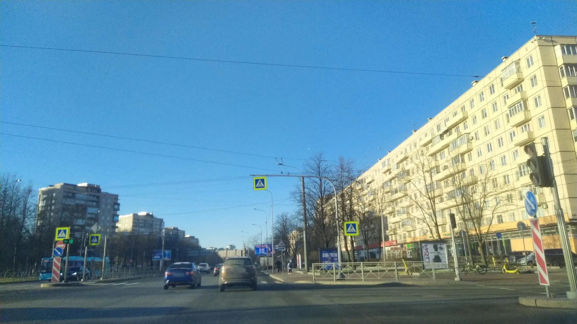 Маршрут «Полюстрово — Обухово», 1,5 км