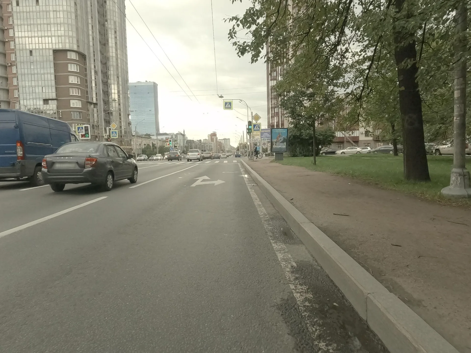 Маршрут «Пулково — Парк Авиаторов», 17,4 км