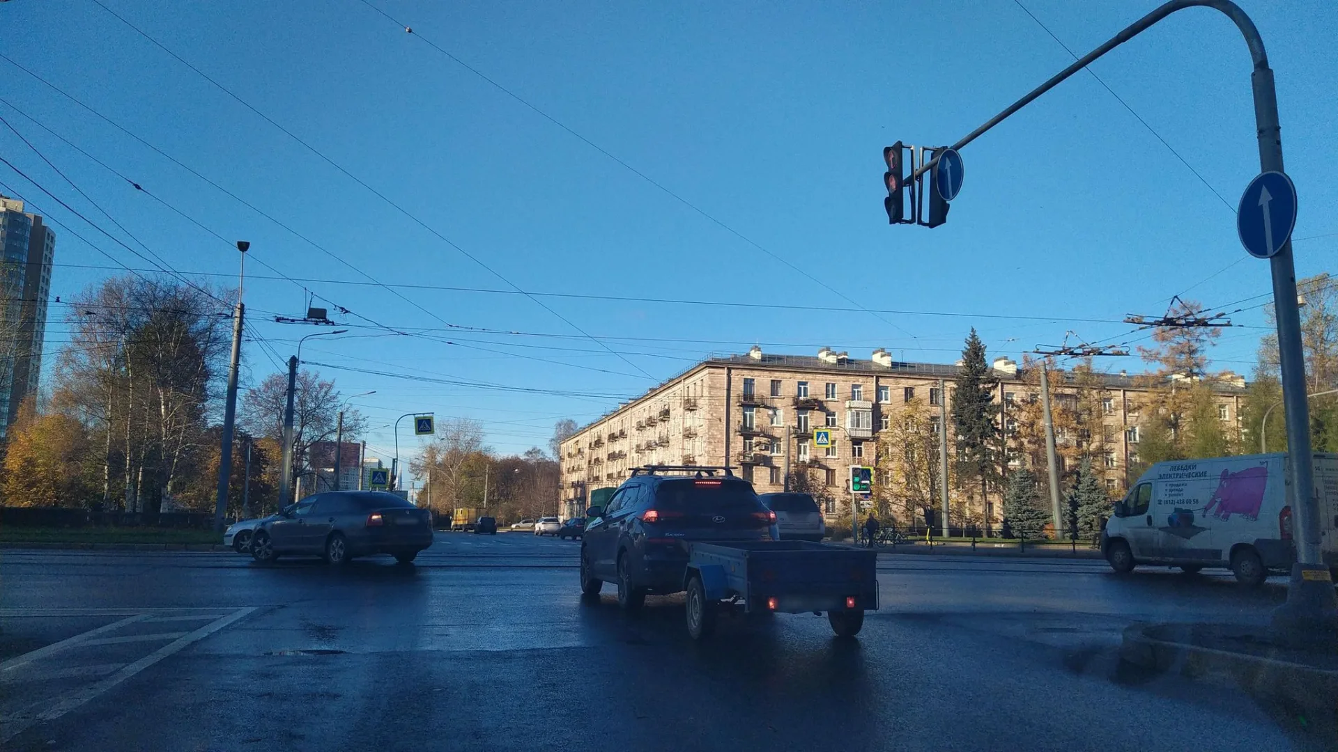 Маршрут «Сосновка — Васильевский остров», 1,1 км